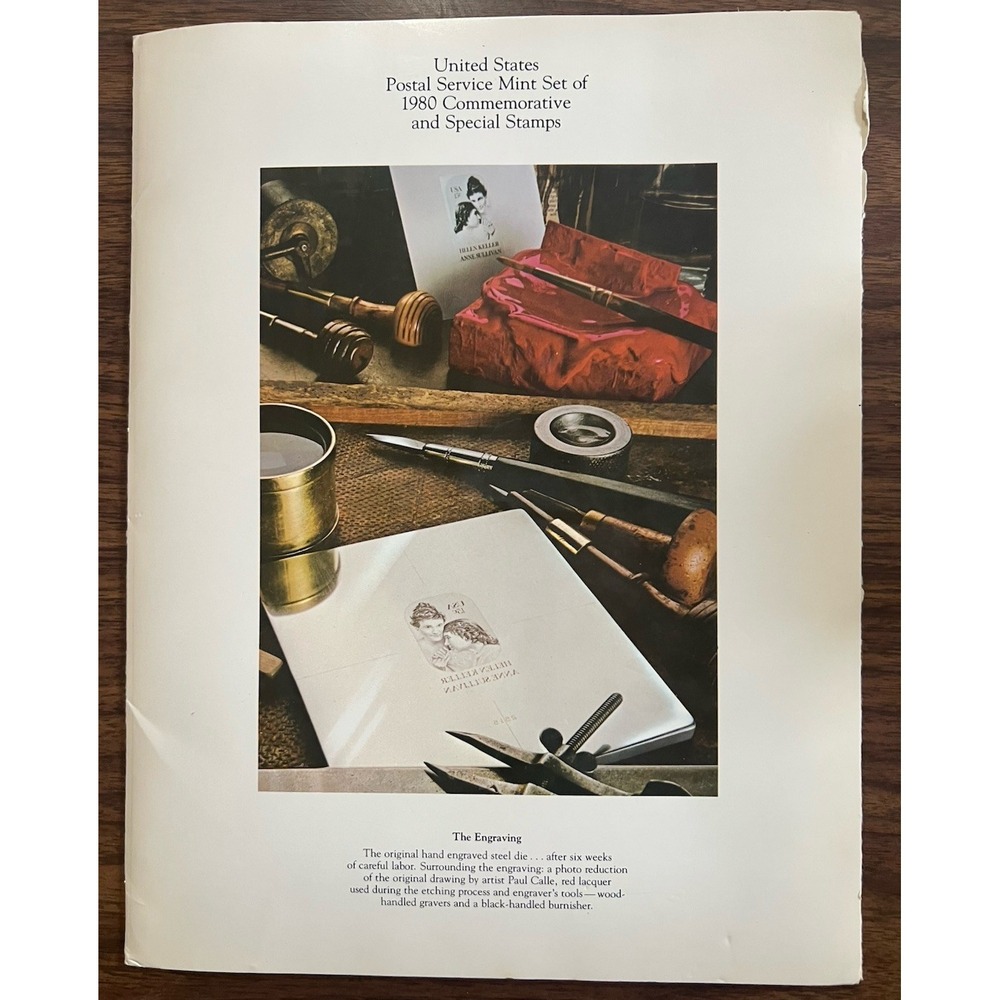 USPS Mint Set of 1980 Commemorative and Special Stamps 28 15 cent stamps & book